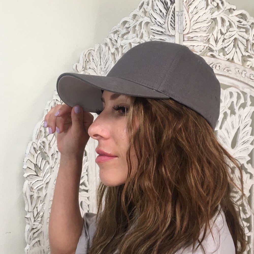Flex fit stretch Grey Baseball Hat